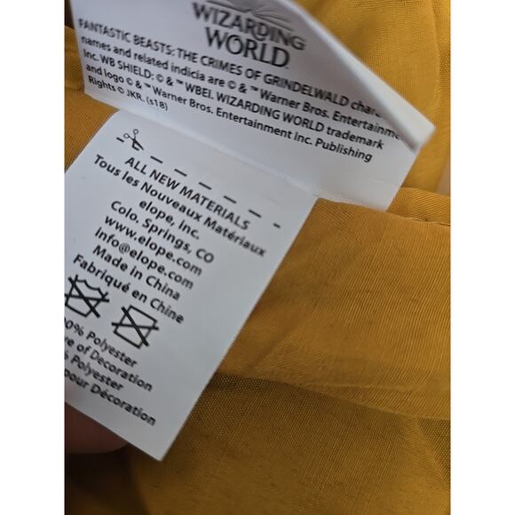 US Harry Potter Hogwarts Hufflepuff Magical Licensed Costume Outfit O/S NEW! - Picture 6 of 9